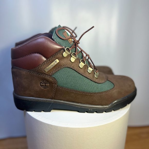 Timberland Junior Field Boots - Dark brown nubuck - Size 6.5. main image 5